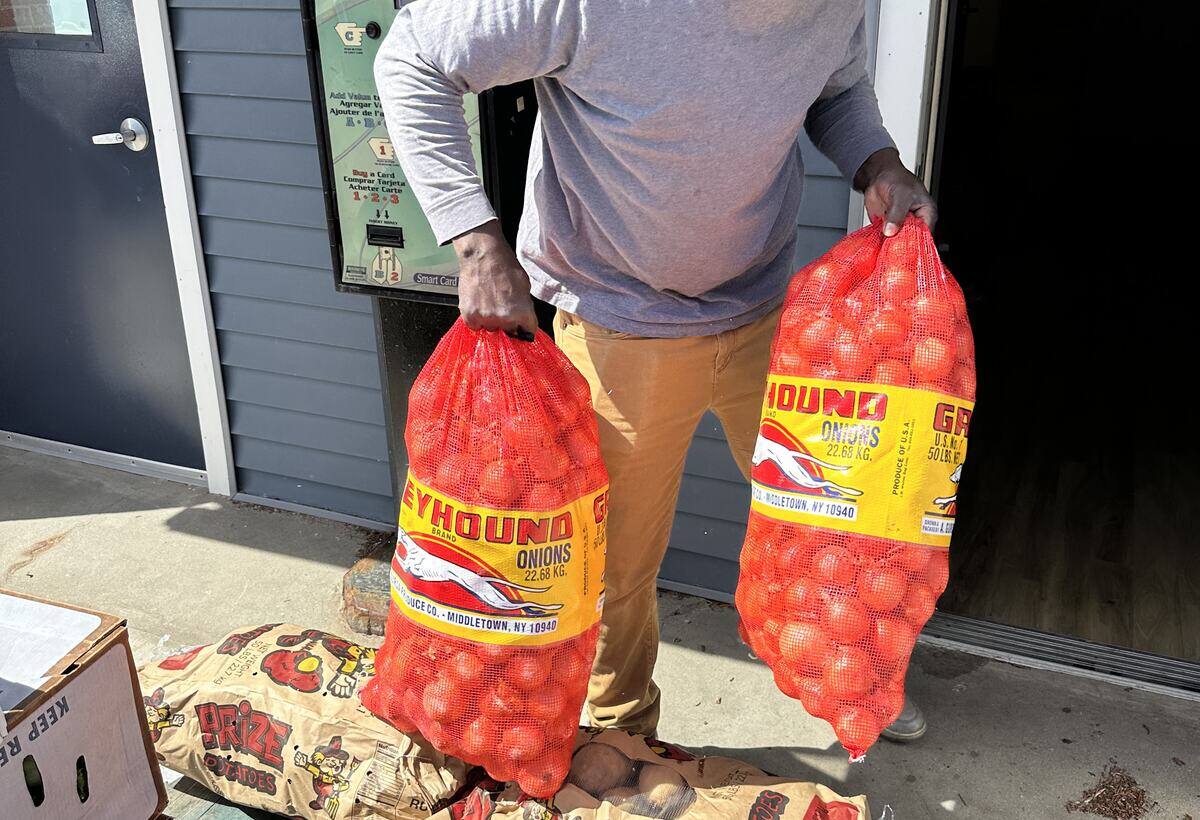 Produce delivered to a property