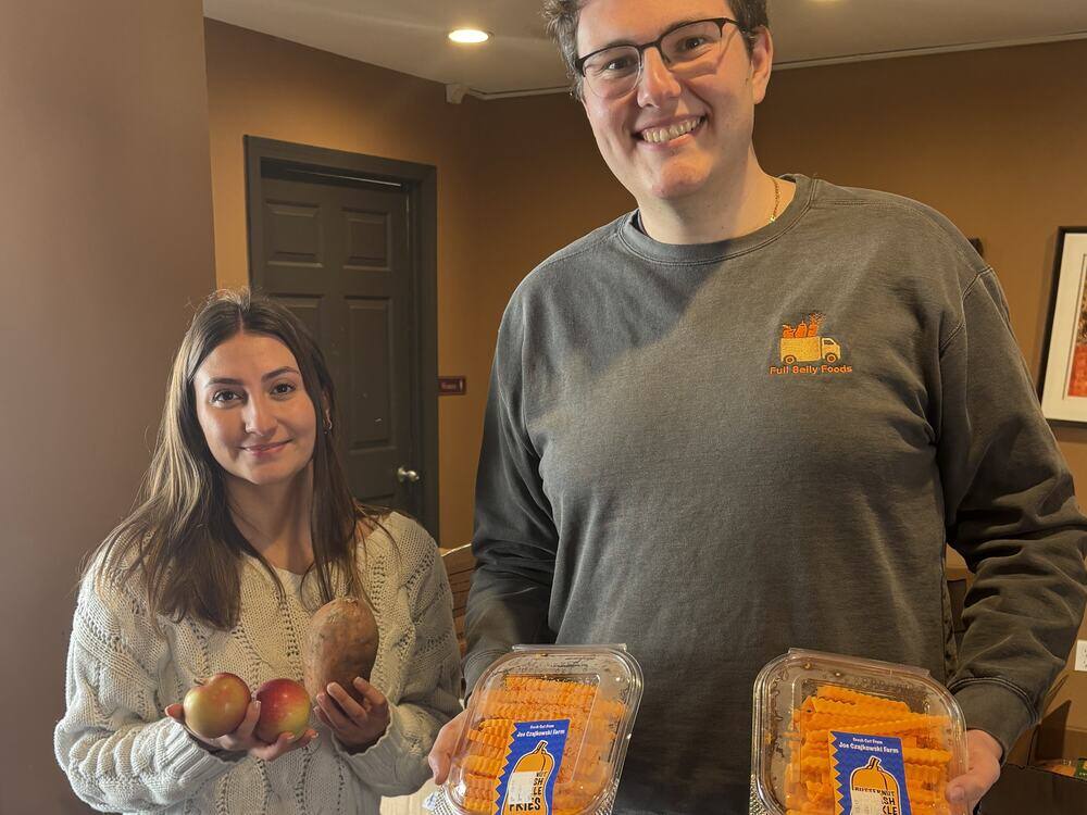 Full Belly Foods team with produce